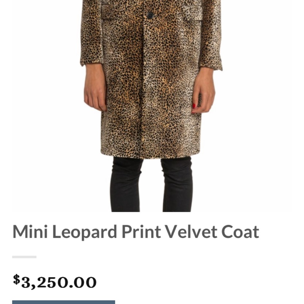 Yves Saint Laurent  Mini Leopard Coat